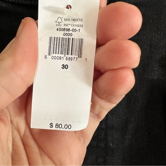 Banana Republic Womens Curvy Vintage Stretch Black Skinny Jean 30/10 - Picture 5 of 6